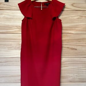 Short red dress